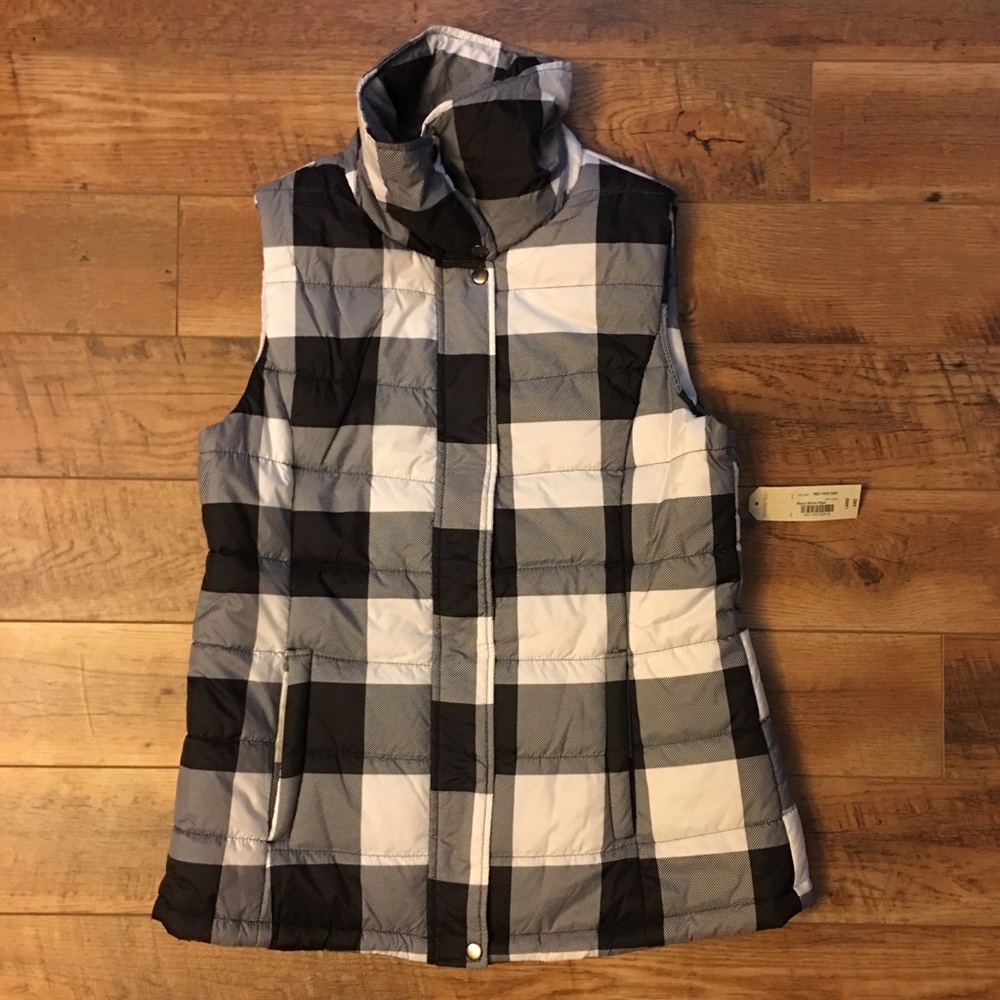 Black&White Plaid vest